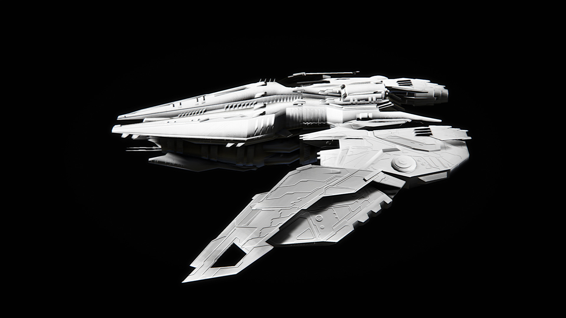 ArtStation - 3D Model Spaceship
