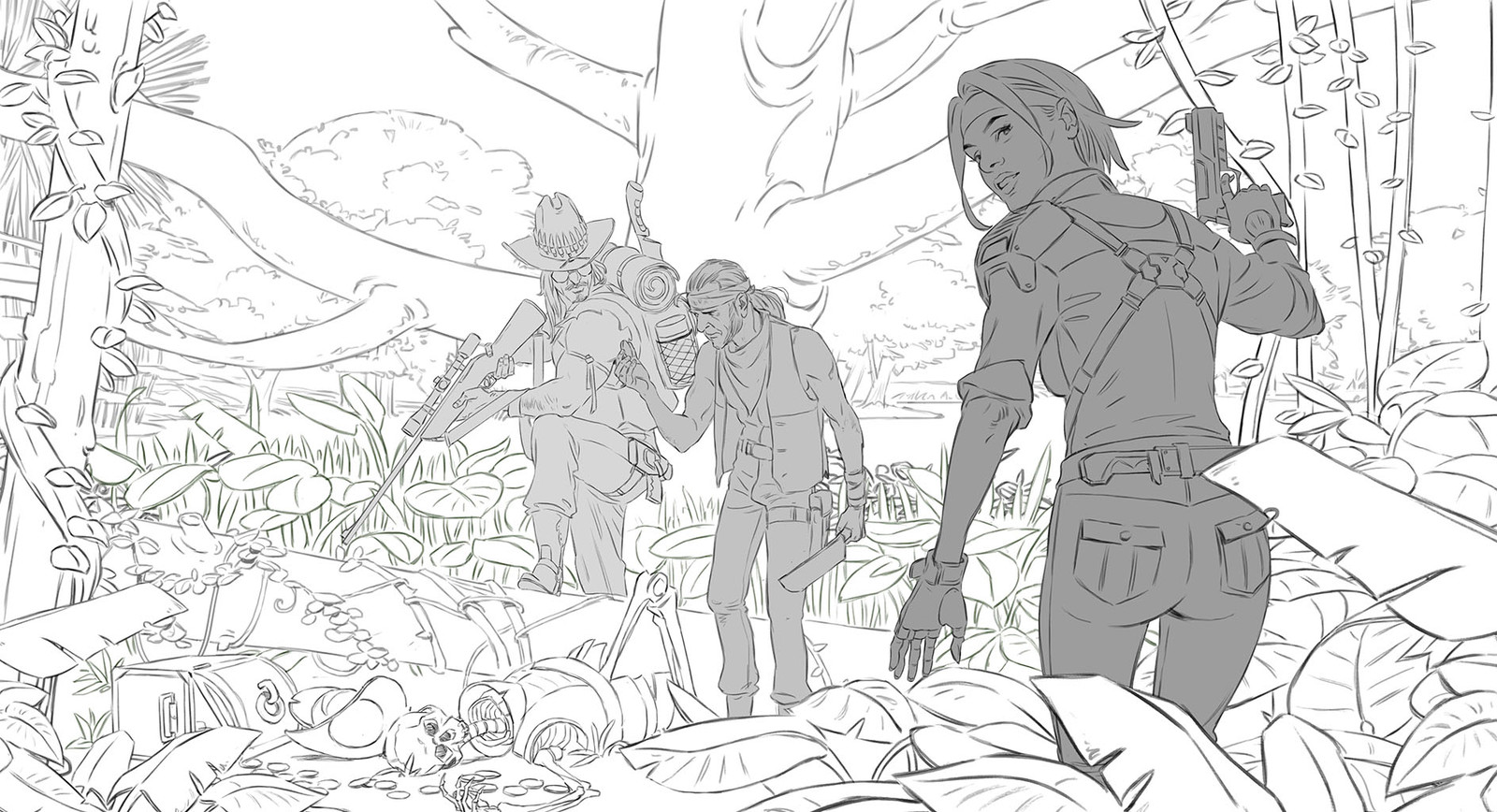 Line work.