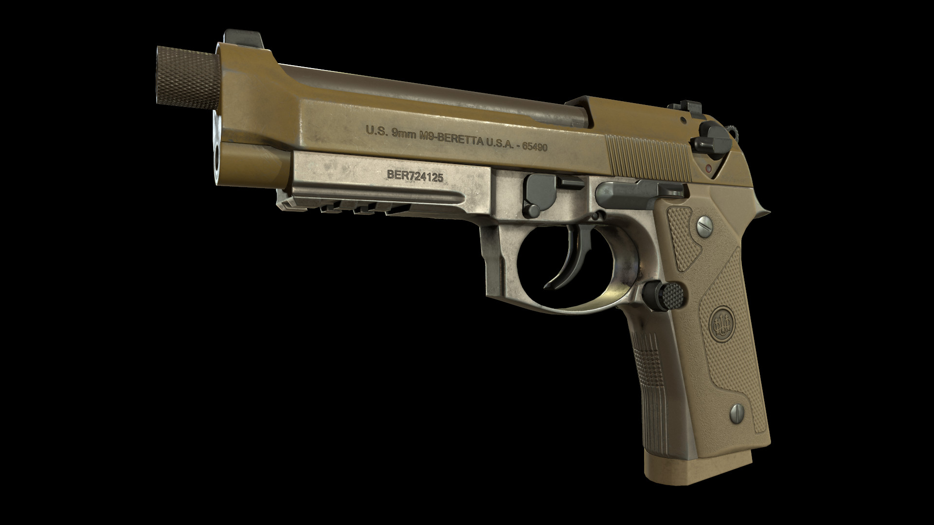 Beretta M9A3.