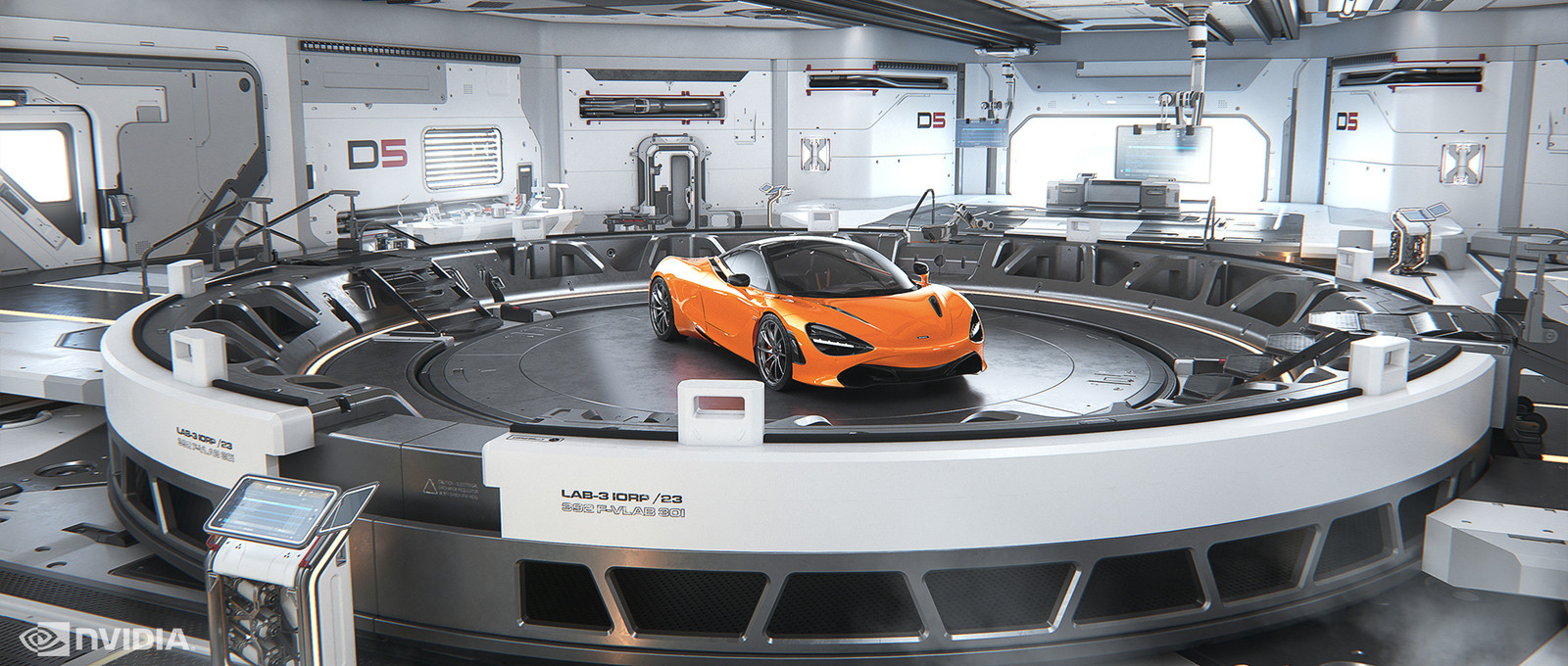 Car model provided to us by McLaren