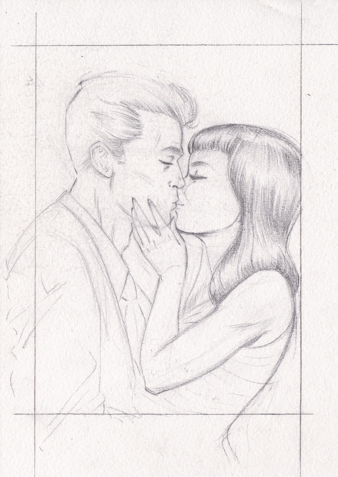 Pencil sketch.