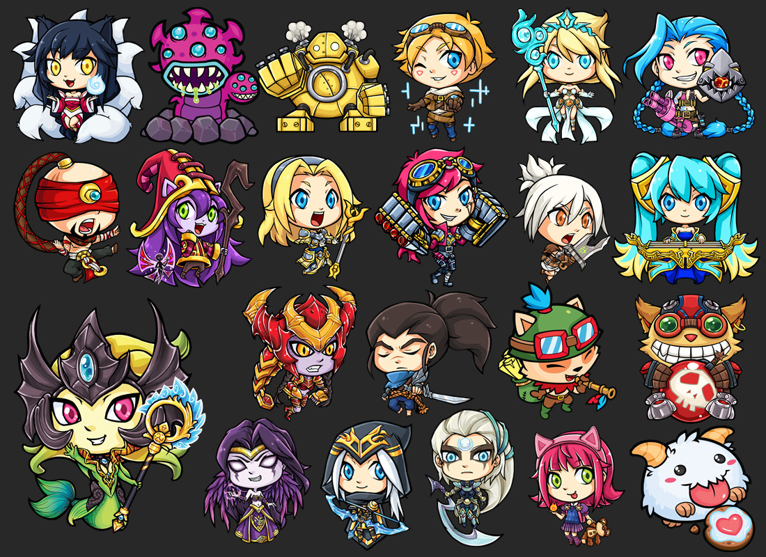 ArtStation - League of Legends Chibis