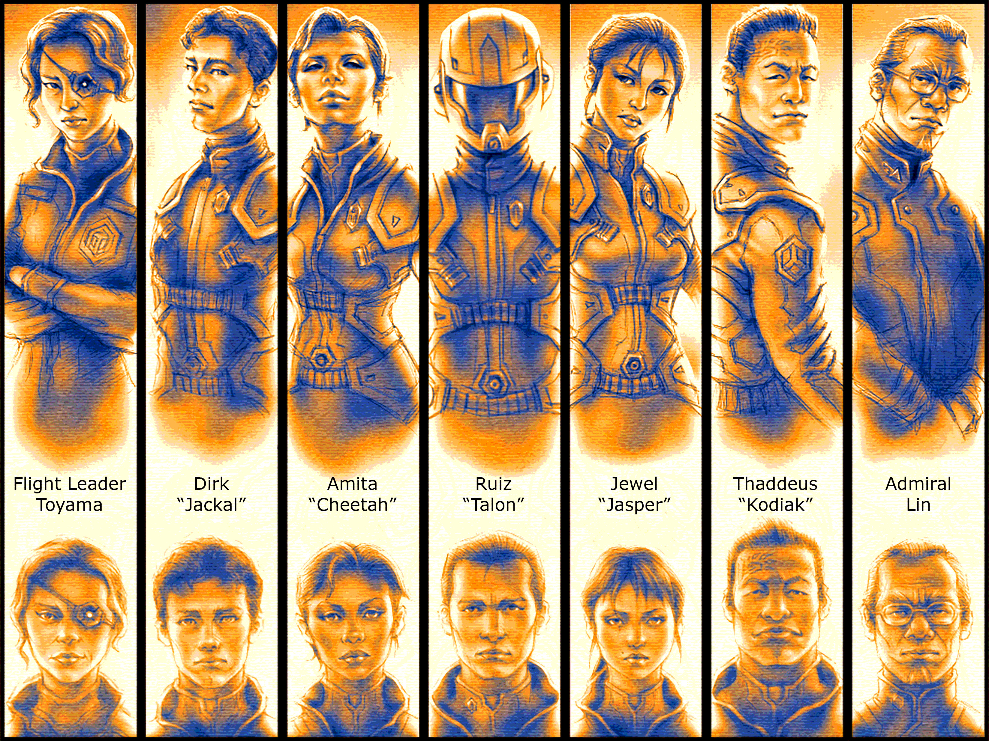 (2011) Star Raiders - Character Chart III