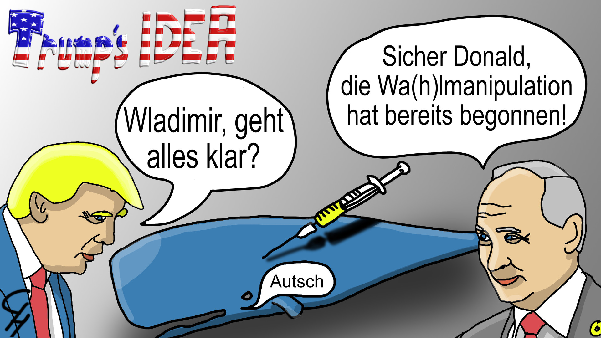 Christian Halasik - Satire only funny in German 001 (Trump IDEA 003)