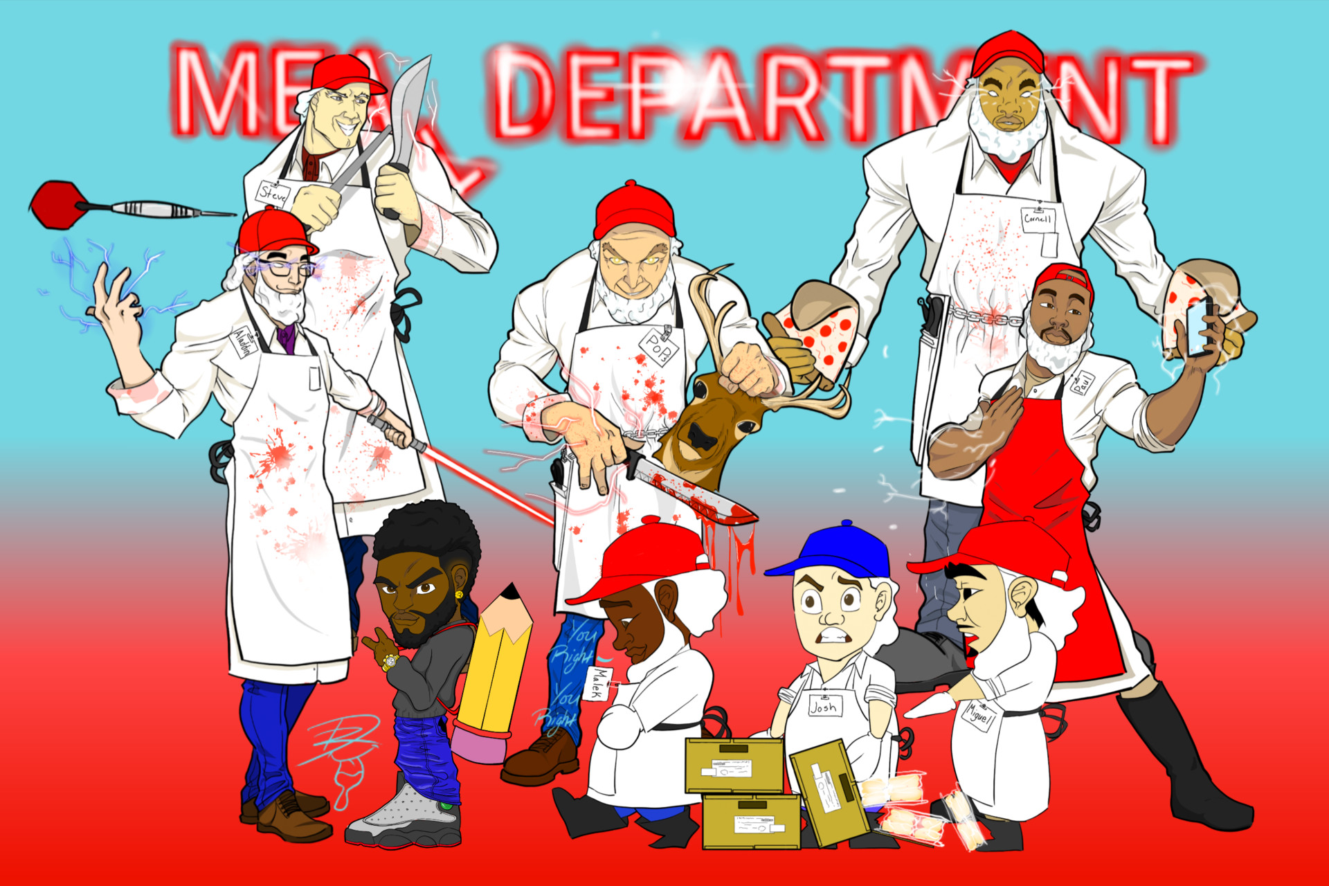 ArtStation Costco meat department