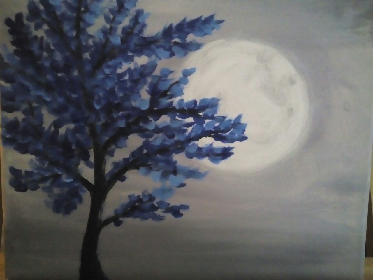 Artstation Moonlit Tree With Blue Leaves Klier Sheed