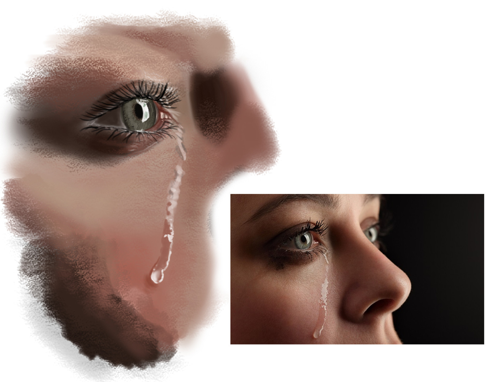 Stuart Rolfe Painting tears