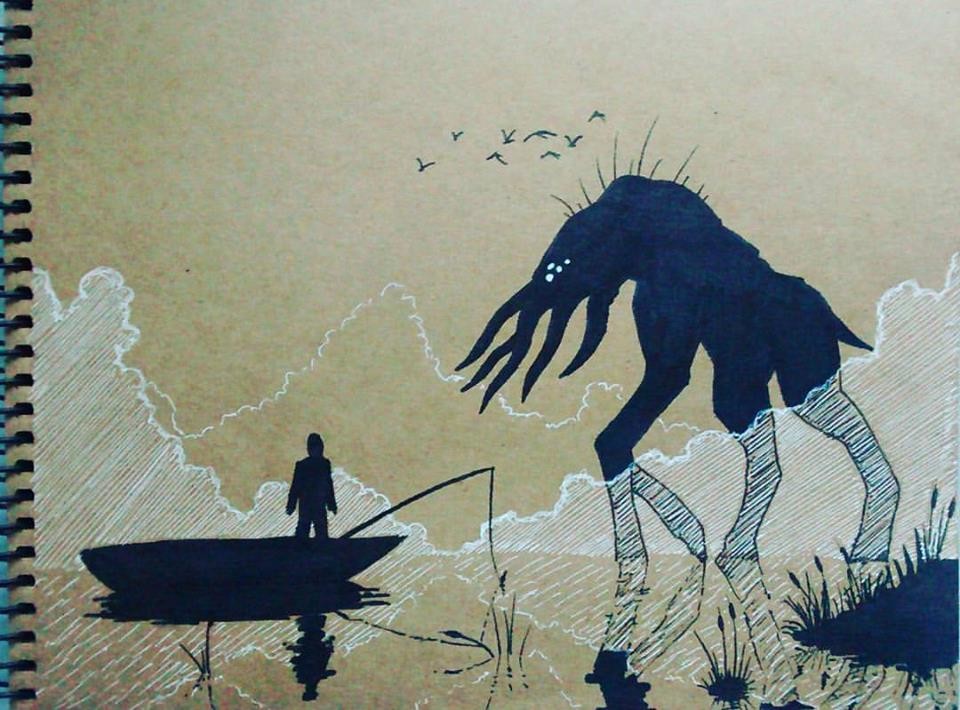 Environmental scene inspired by The Mist from Stephen King