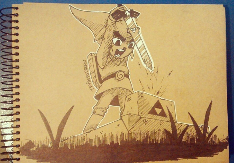 Fanart of Link, from The Legend of Zelda.