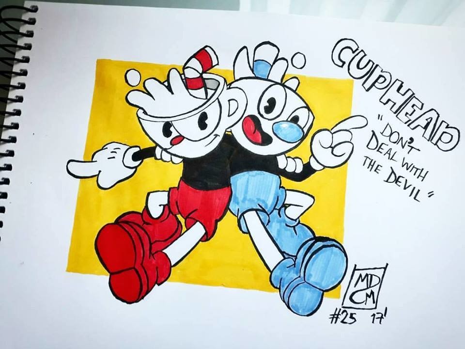 Fanart of both brothers of Cuphead.