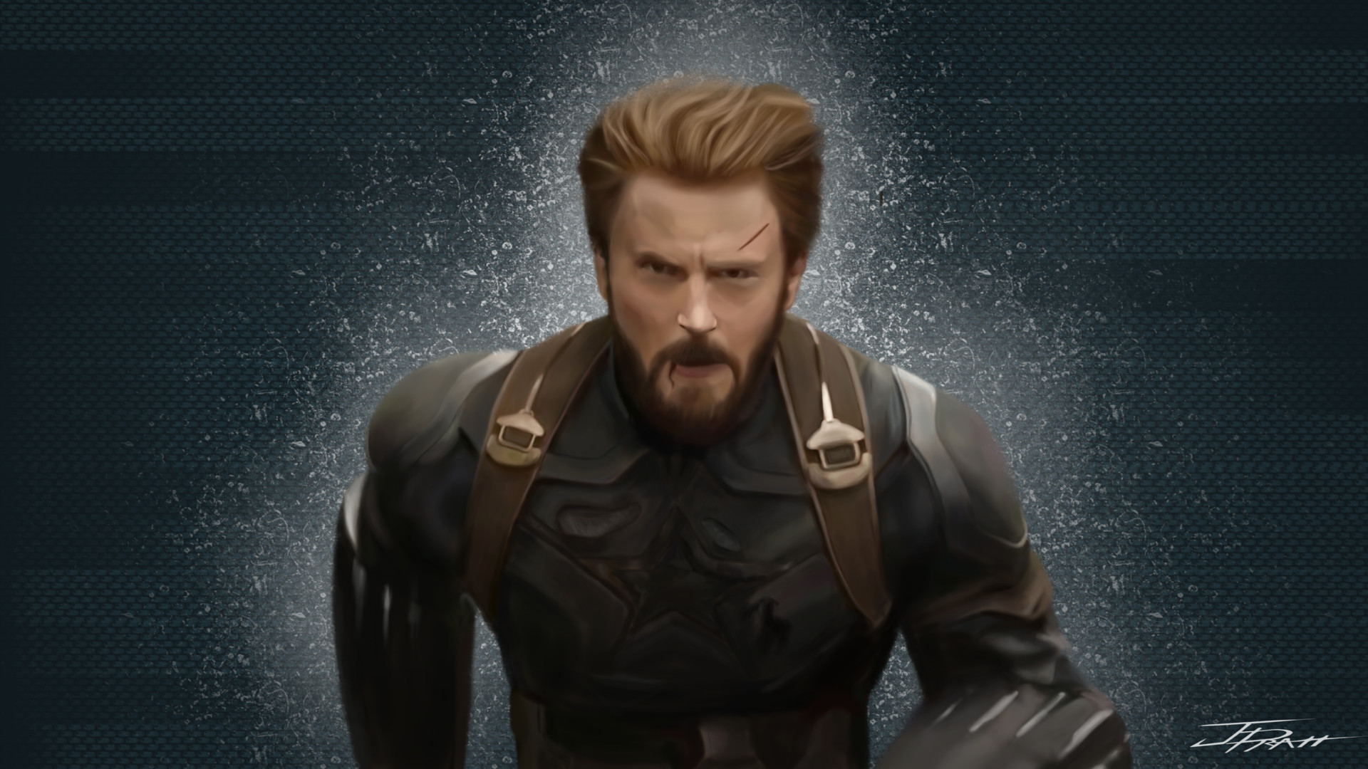 Artstation Captain America Digital Painting James Pratt