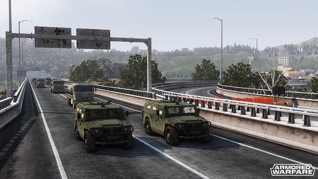 In-game screenshot. Vehicles by our team.