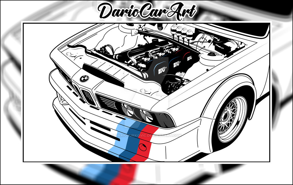 Artstation Bmw E24 Group A 635 Csi Motorsport Dario Car Art