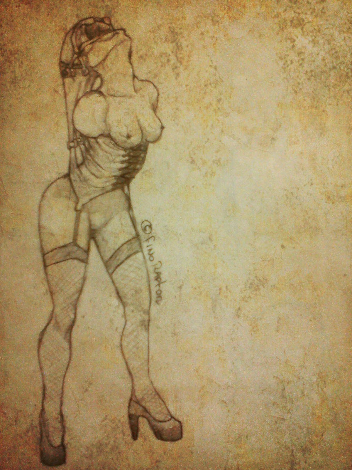 Monster inspired by Masahiro Ito, Silent Hill.