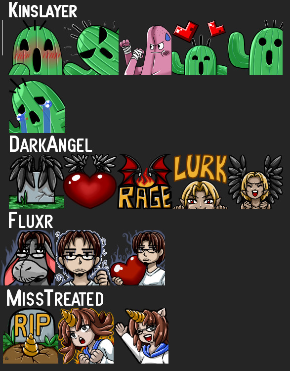 Artstation Commissioned Emotes Feoryn Celeste