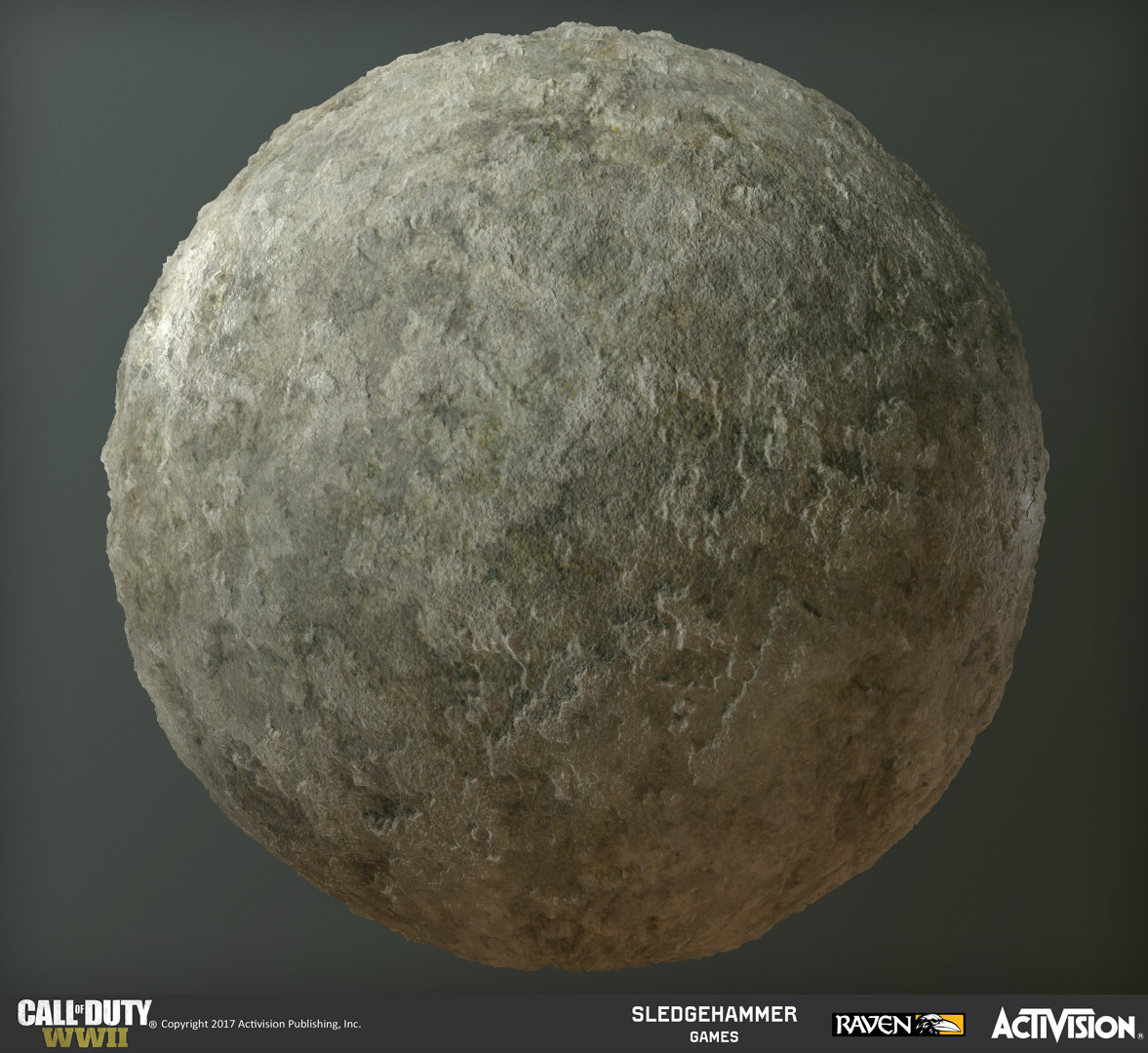 Plaster base material created procedurally in Substance Designer. I was able to create a suite of tools for large cracks and damage quickly utilizing designer to quickly dress the walls of the communication building.