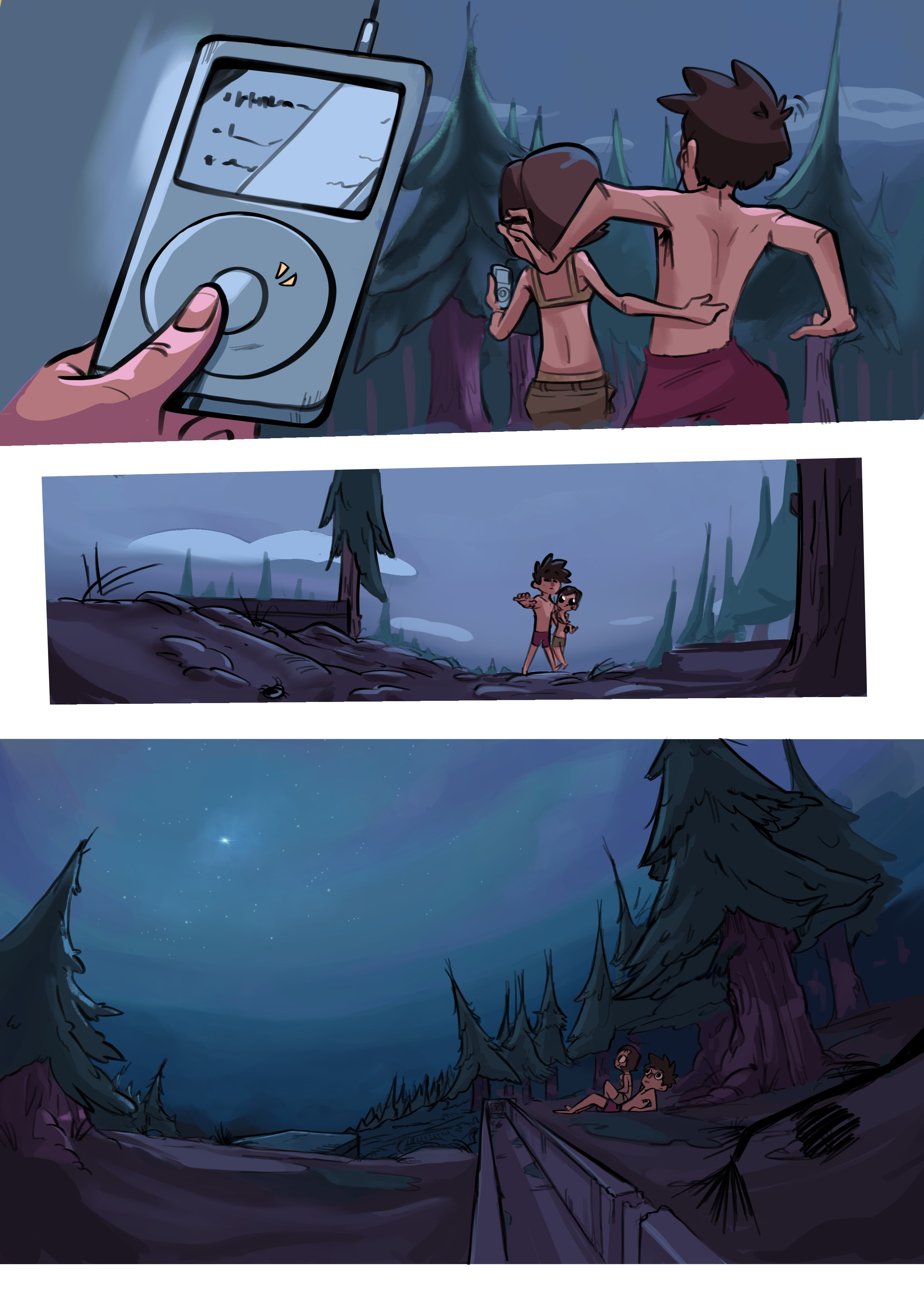 I LOVED that night sky.