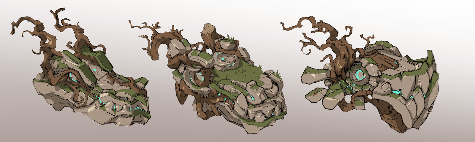 The dragon head serves as a platform and the player fights on it while moving upwards