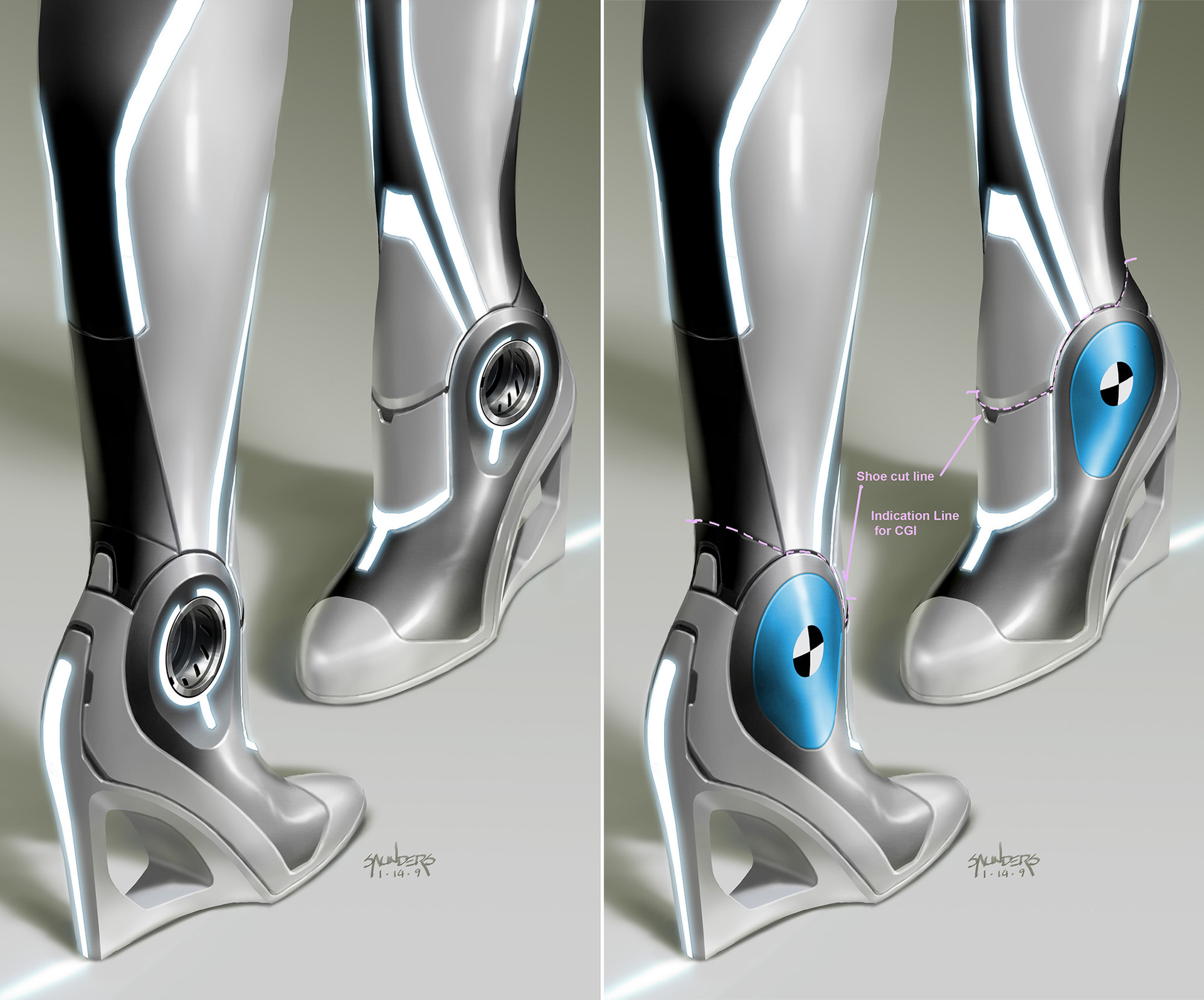 Artstation Tron Legacy Siren Character 2008 Phil Saunders The white blonde, gem (beau garrett, and the white dark hair, siren 2 (serinda swan), are both hot.