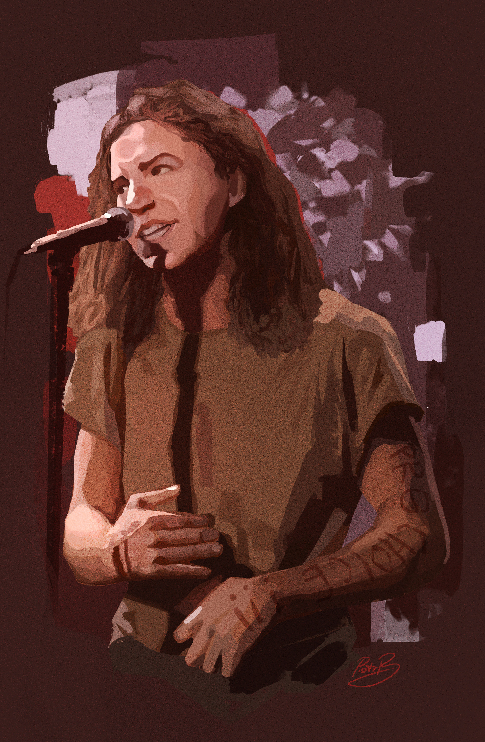 artstation eddie vedder piotr barnowski