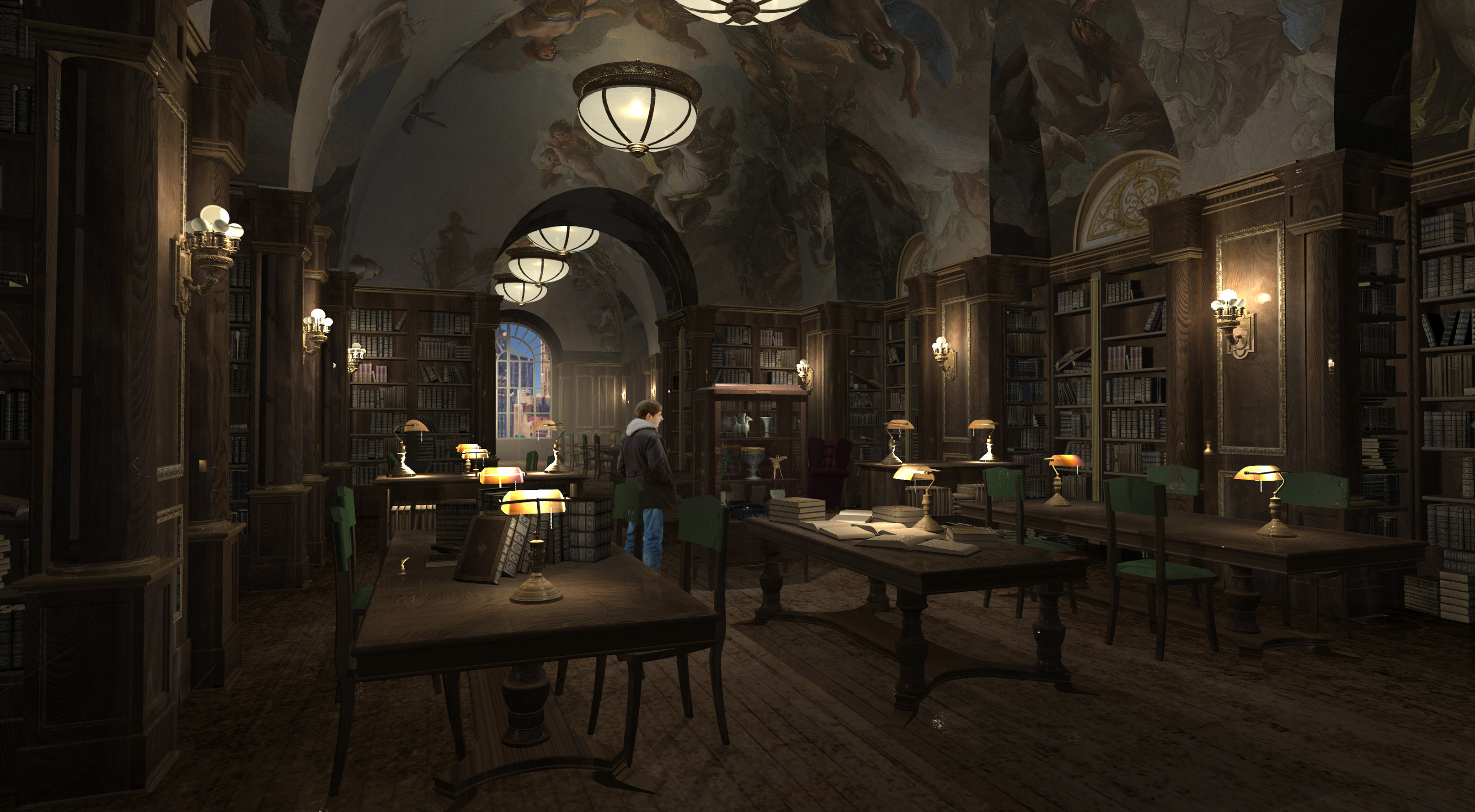 2D / 3D Interior New York Library for Once Upon a Time Season 6 