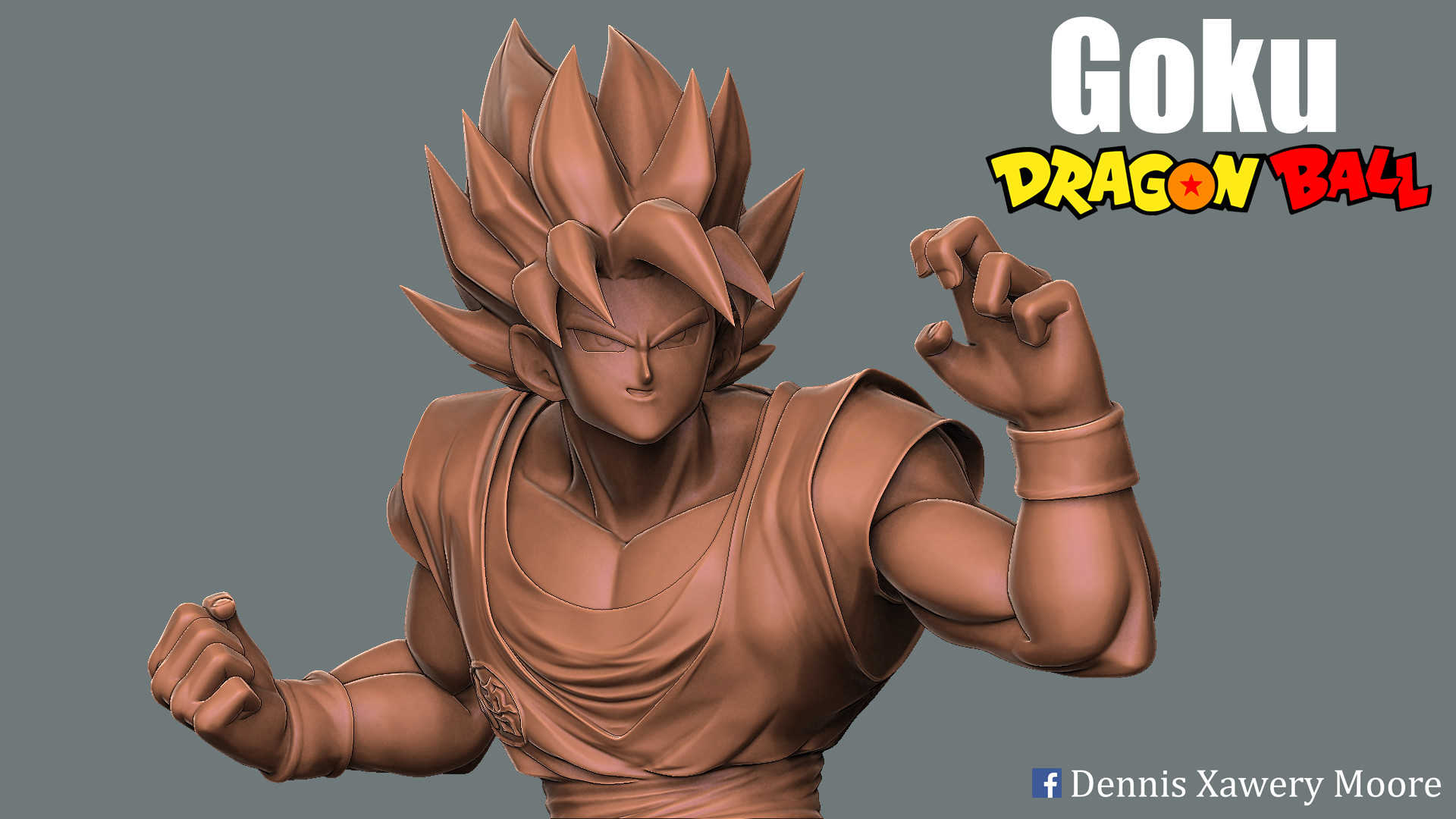 Artstation Goku Dragon Ball 3d Printable Print Dennis Xawery Moore