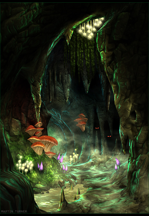 Artstation Warhammer Night Goblin Cave Environment Martin Turner