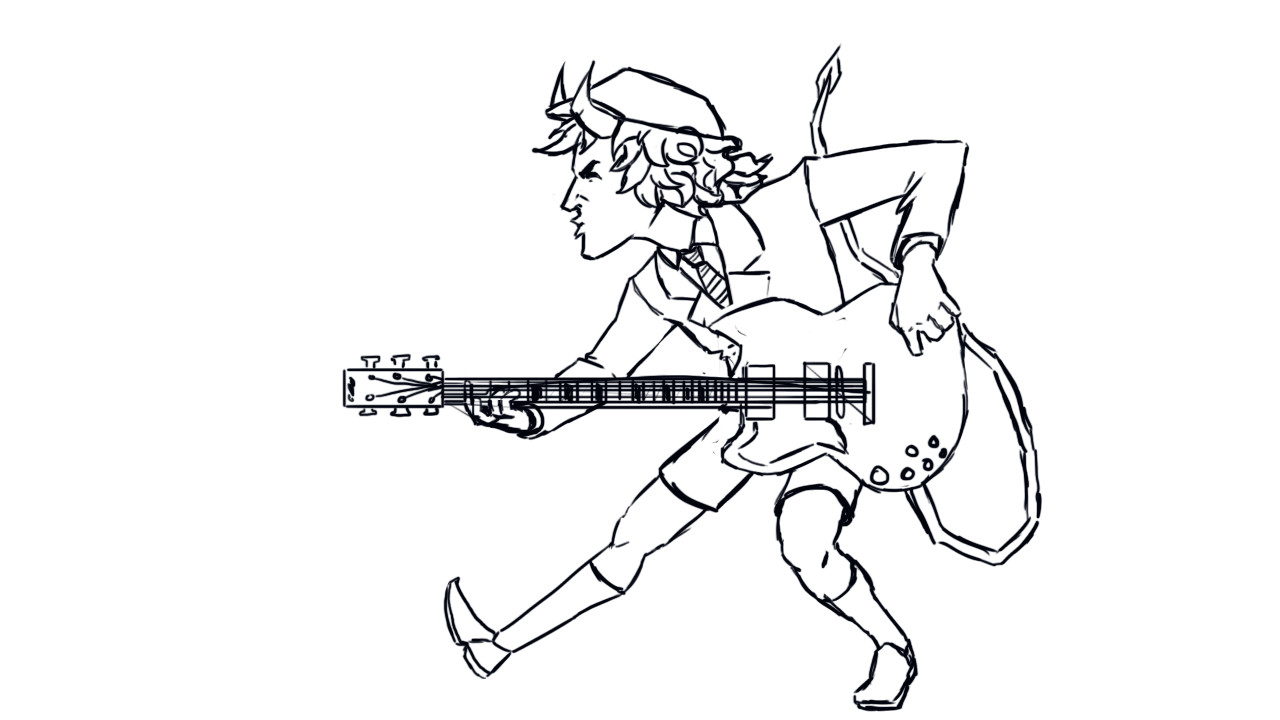 Artstation Angus Young Fan Art Sebastian Maldonado