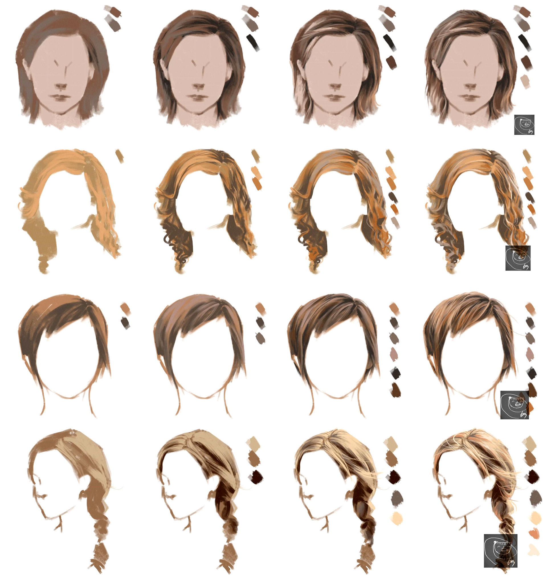 how to draiwng hairs in photoshop emma