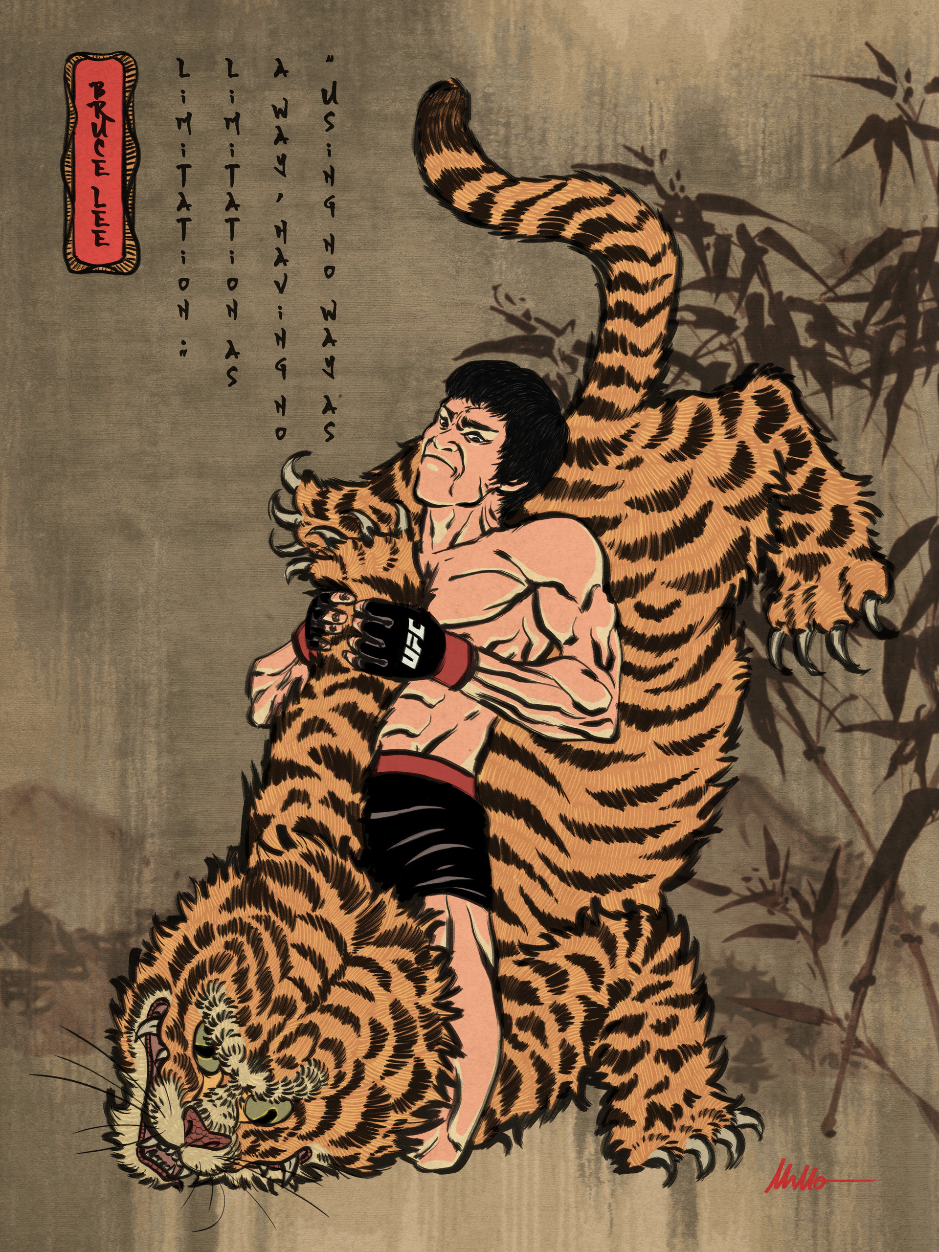 Bruce best sale lee tiger