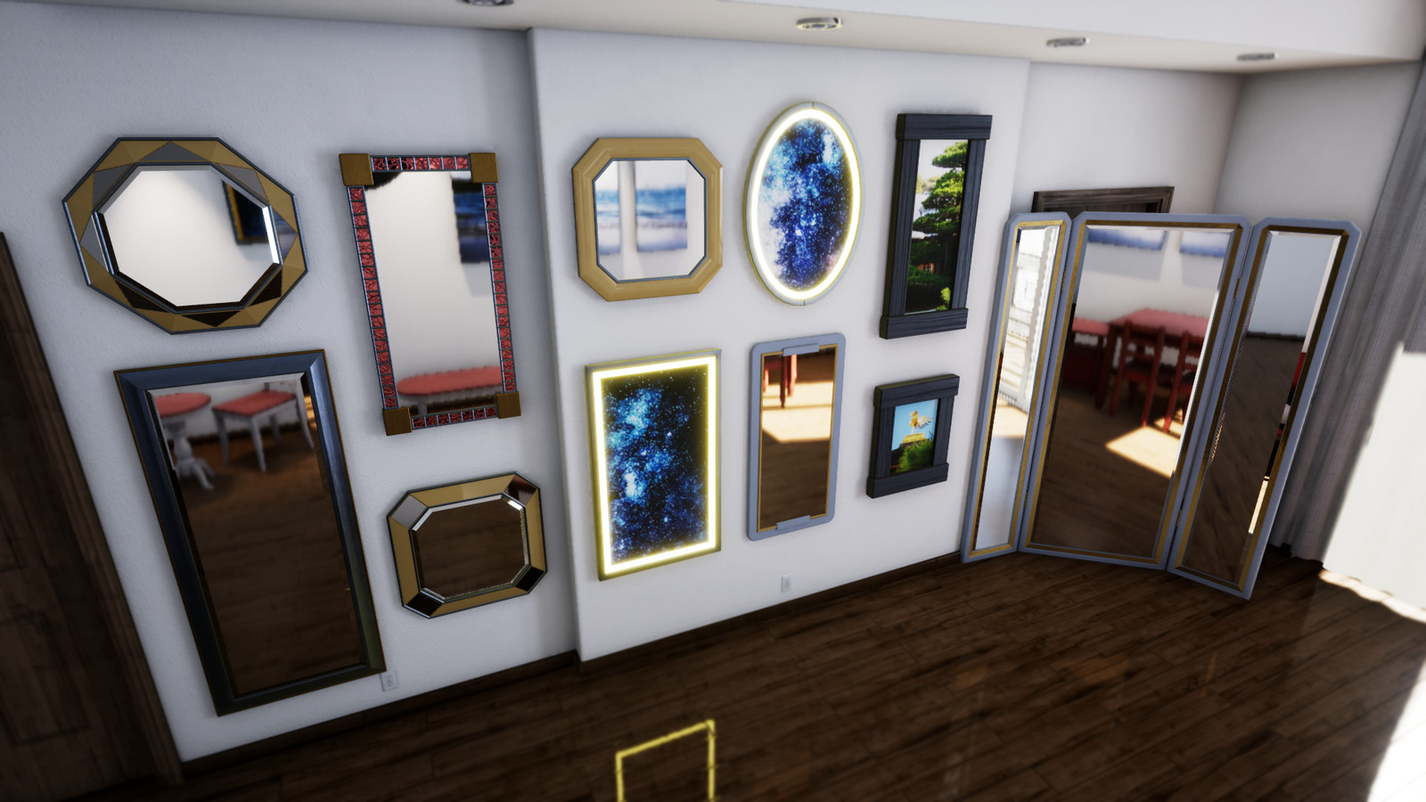 A couple shots of the objects in Unreal.