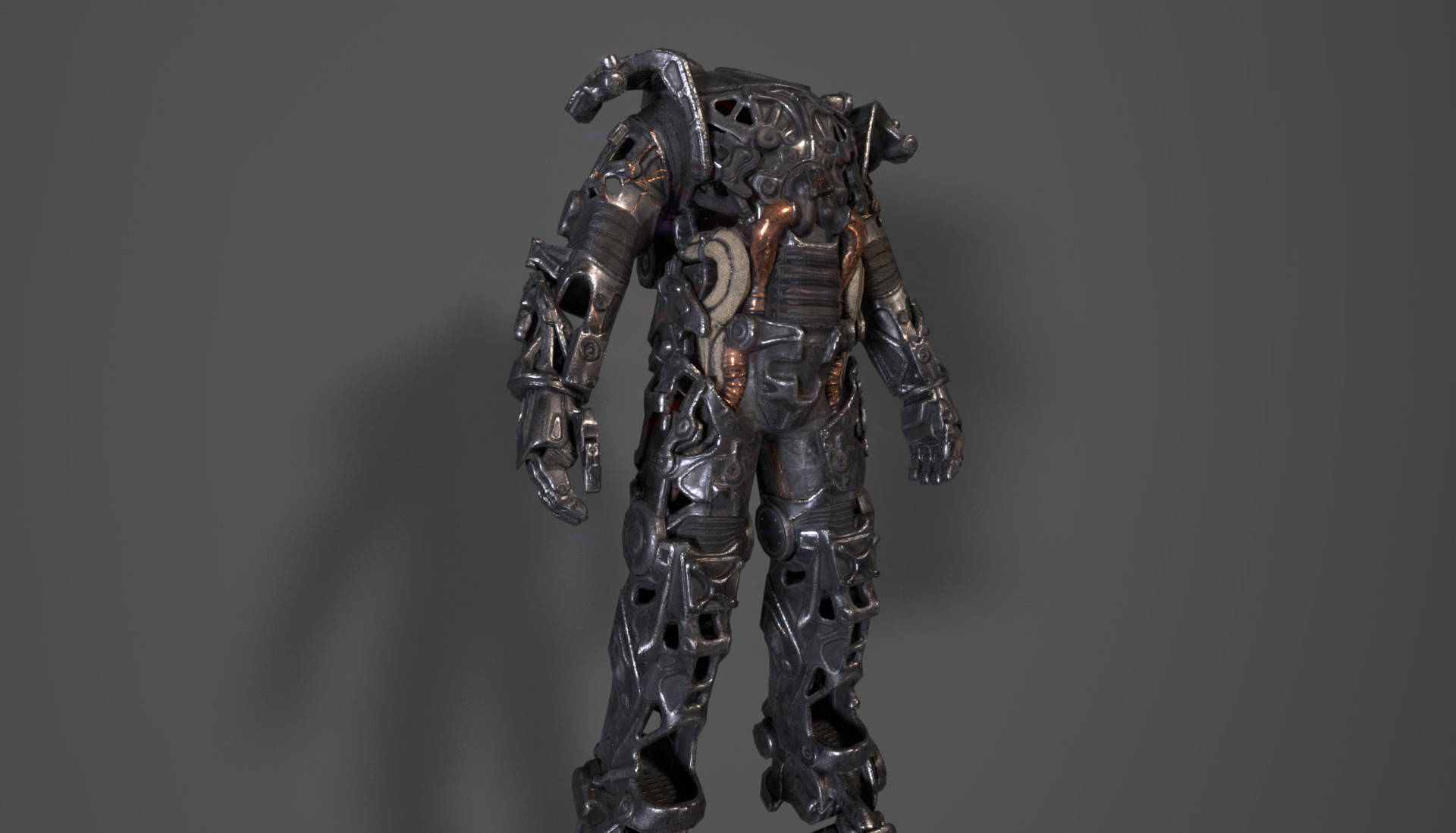Artstation Fallout Power Armor Frame Texturing Dorian Pillari