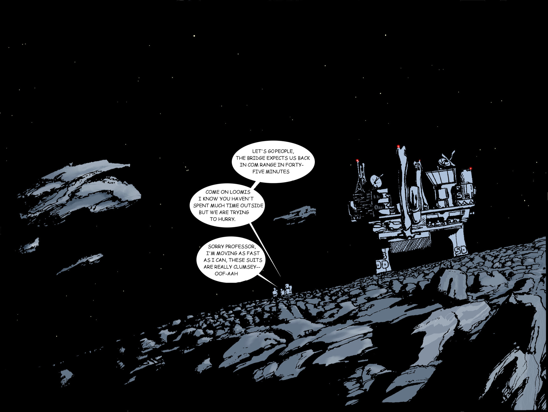 Artstation Asteroid Mining Comic Joshua Chamberlain