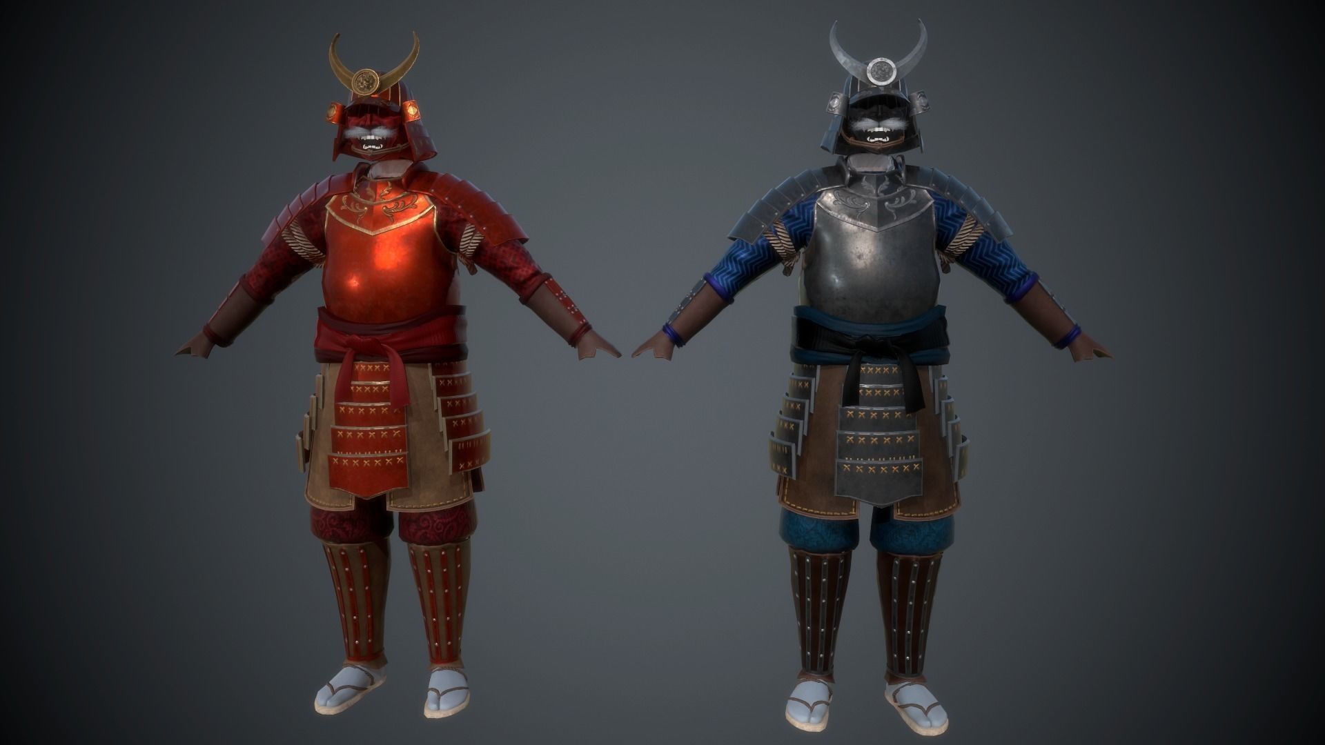 Samurai 3d. Самурай 3д модель. Костюм самурая л2. Сет Самурай. Доспехи самурая.