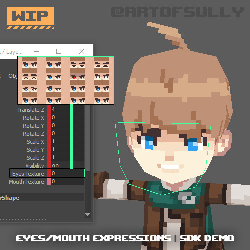 Eyes / Mouth Expressions - SDK Demo (WIP)