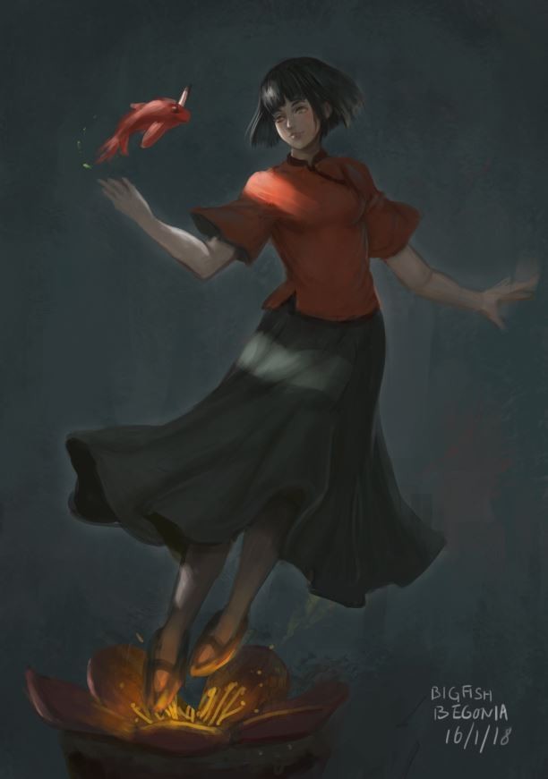Artstation Bigfish Begonia Chun Hoshino Art