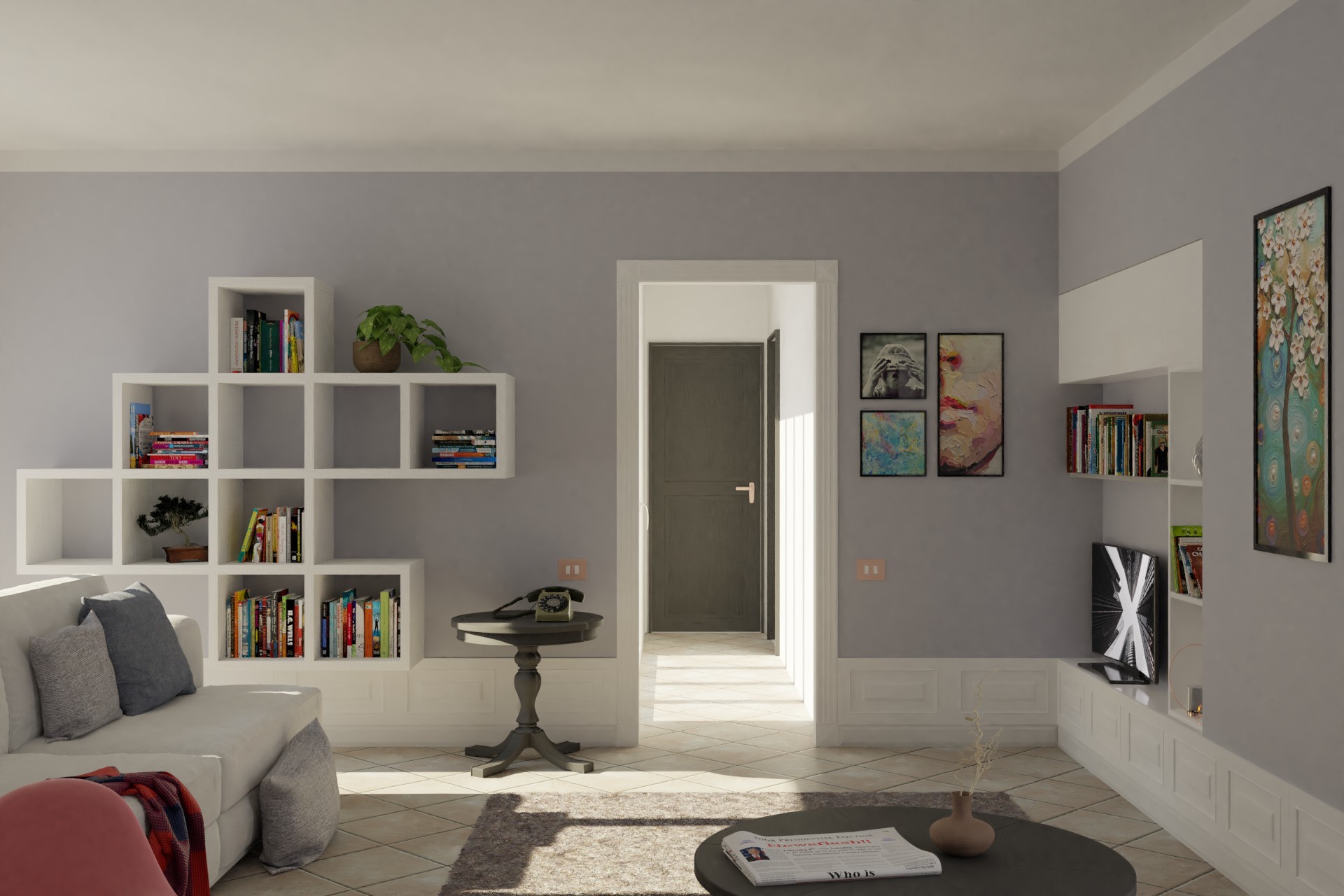 ArtStation Mixed Style Living Room