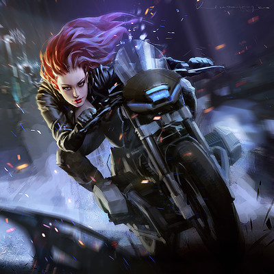 motorcycle girl