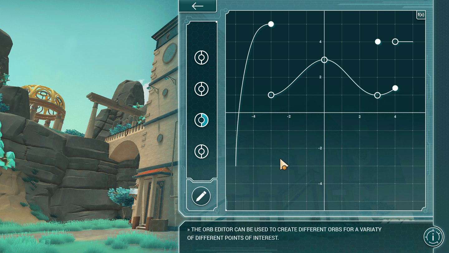 UX interaction design: place orb