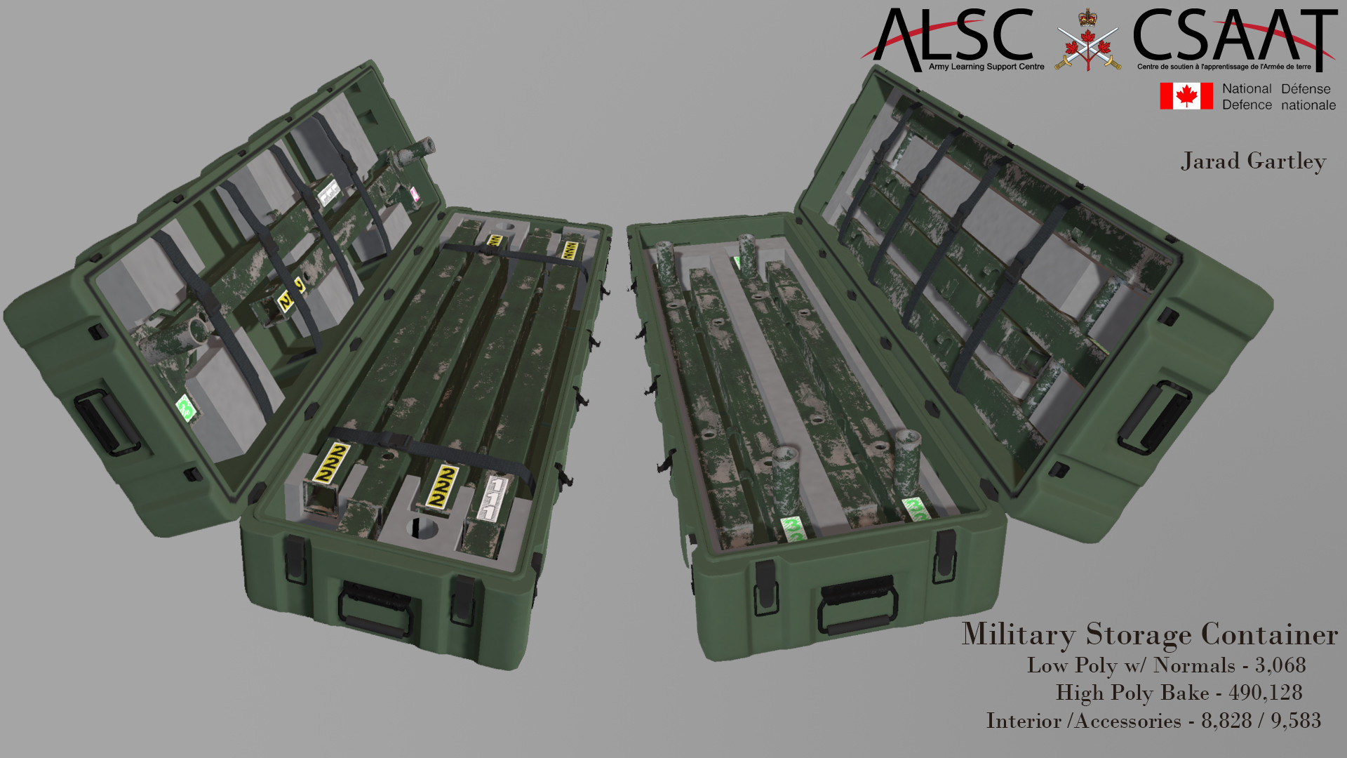 Artstation Military Containers Game Model Jarad Gartley
