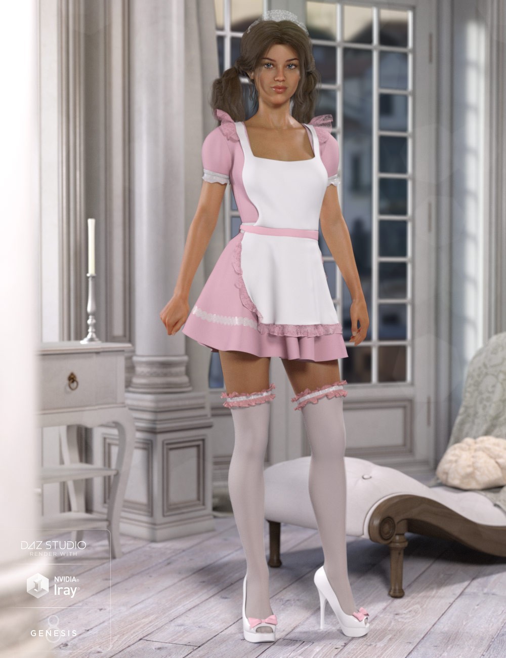 Artstation Maid Outfit For Genesis 8 Female Lisa Nikisatez
