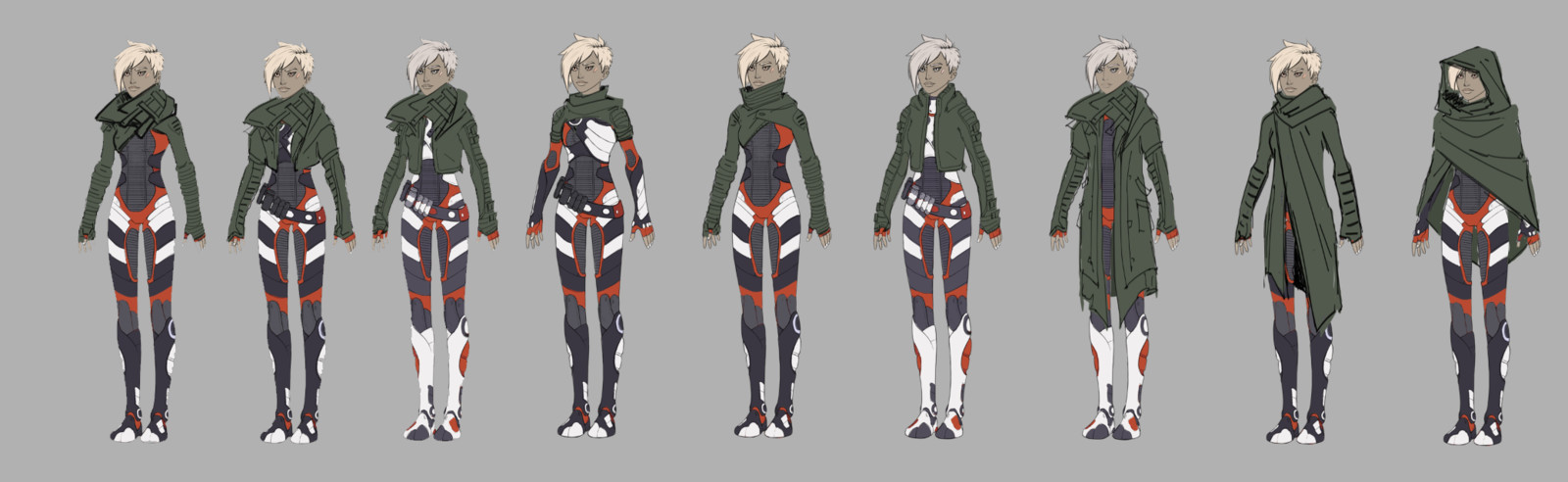 she originally had a cloak. decided to explore other possibilities, and found i actually liked a jacket more.