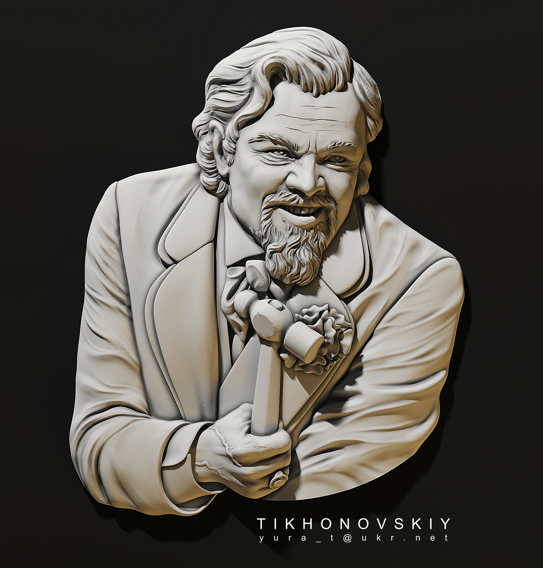 Artstation 3d Relief For The Badge Yura Tikhonovskiy
