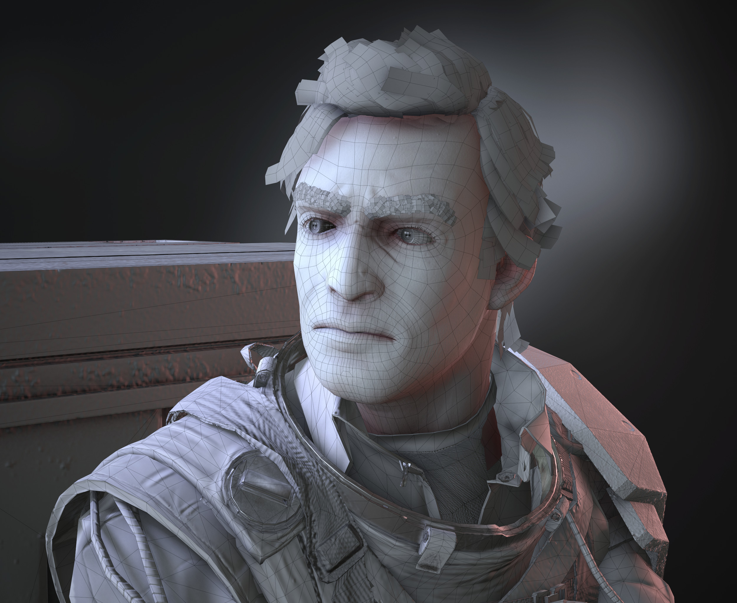 Portrait with wires