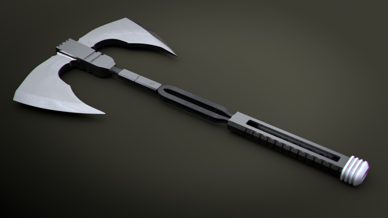 Artstation Modern Double Axe Julien Denamur