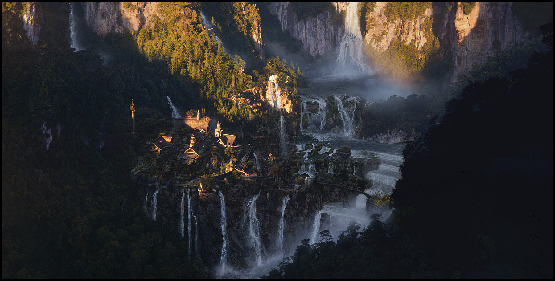 Artstation The Hobbit Trilogy Rivendell Assorted Views