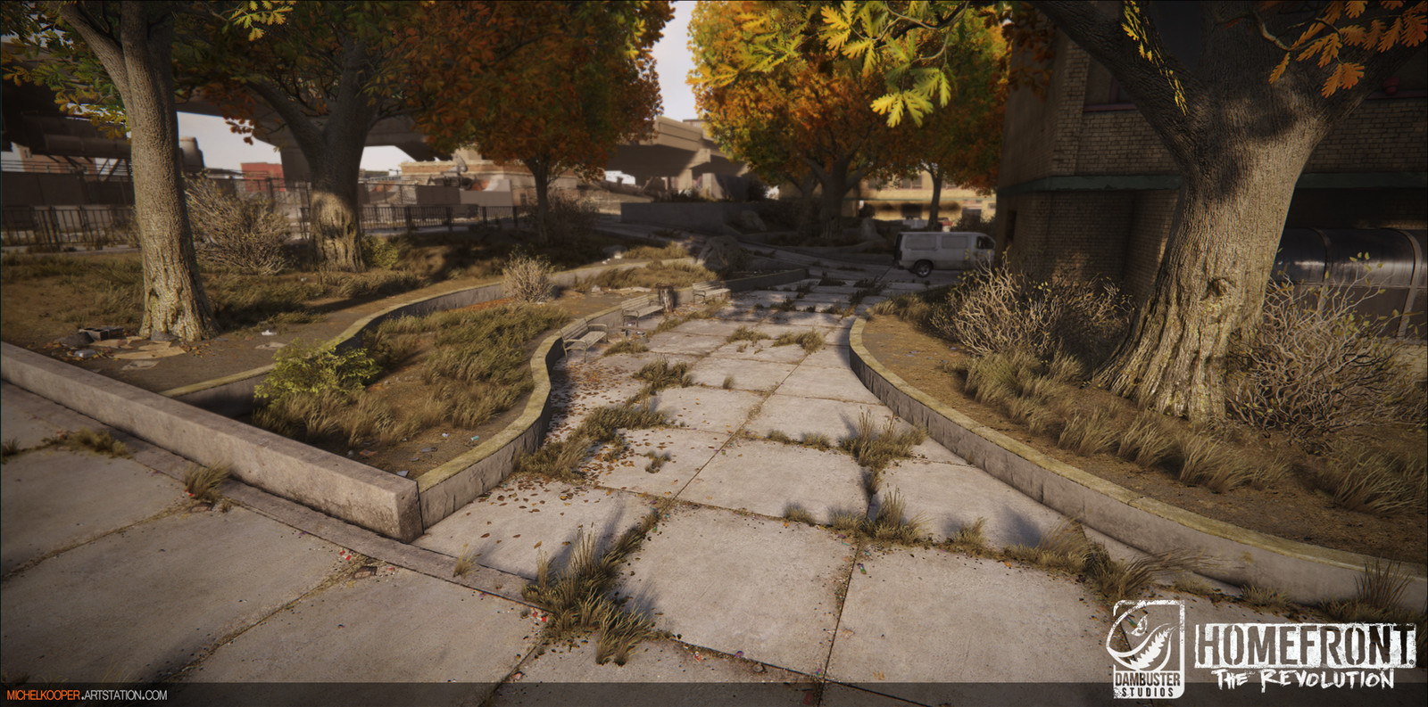 driveway/planters &amp; Level art