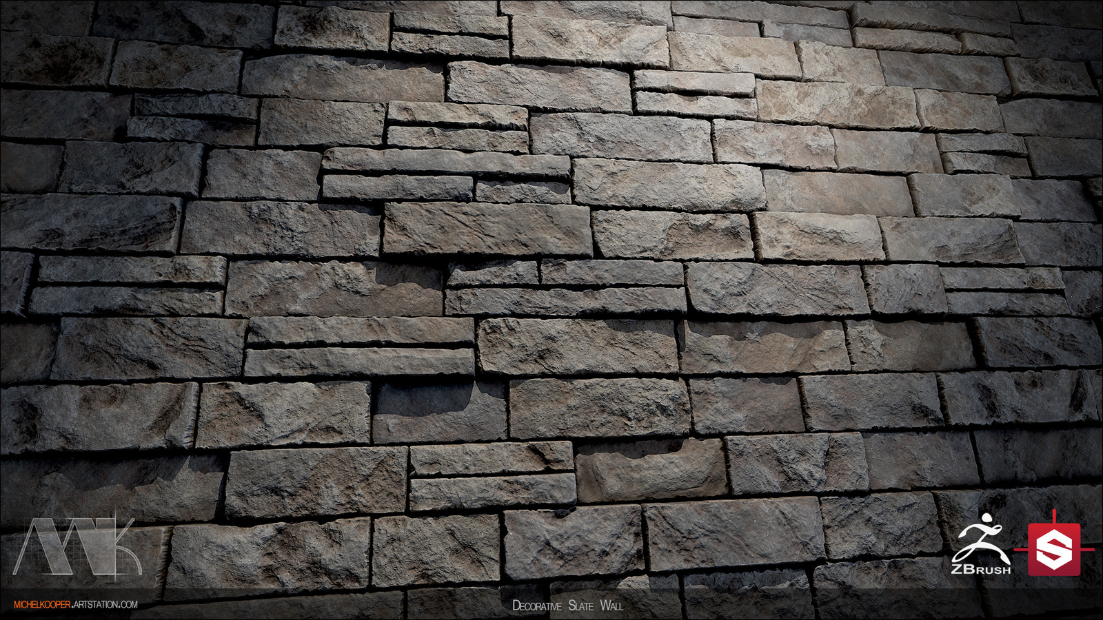 Decorative Slate Wall - Close up