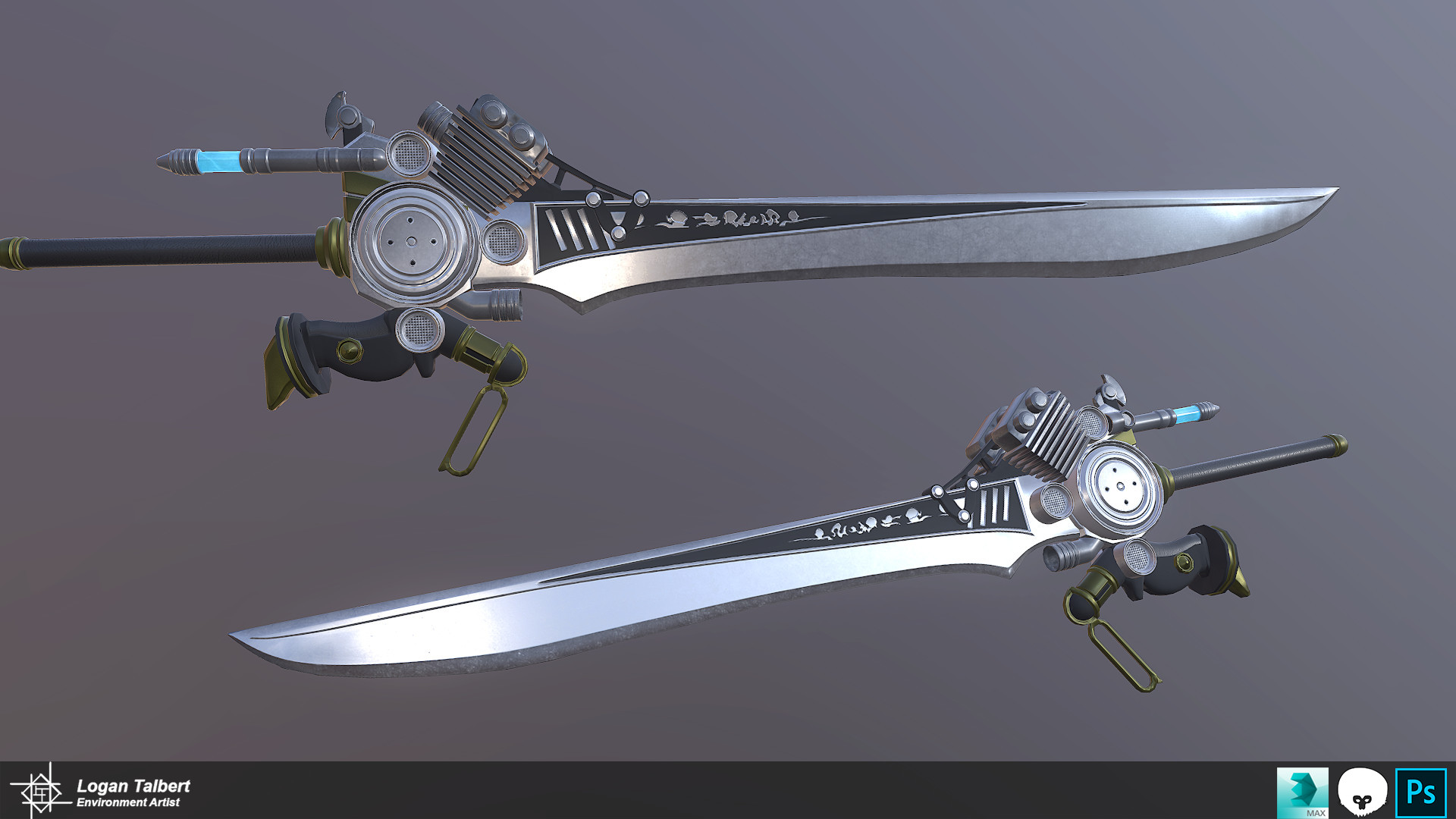 This is the engine blade I created based off of the main weapon for Noctis ...