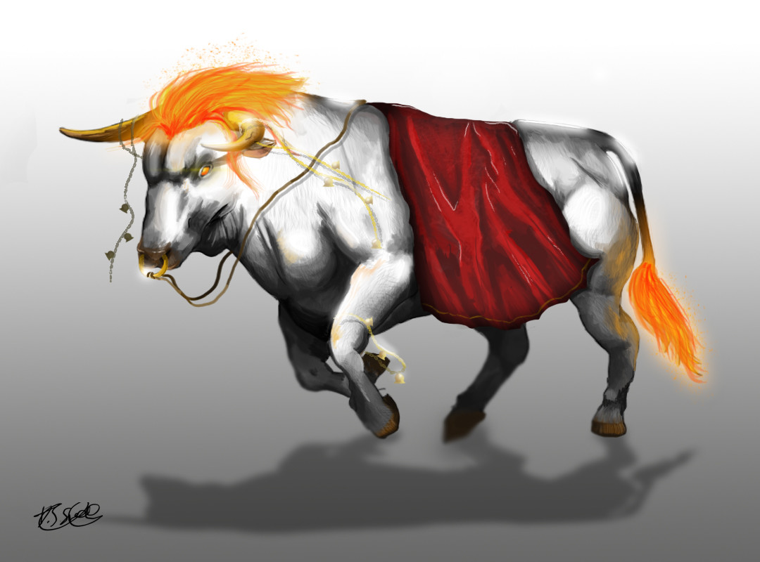 ArtStation Mystical bulls